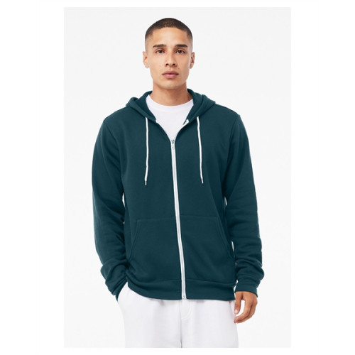 Unisex Sponge Fleece Full-Zip Hooded Sweatshirt
