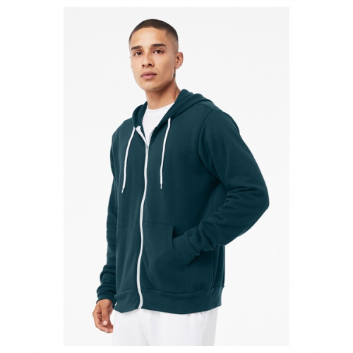 Unisex Sponge Fleece Full-Zip Hooded Sweatshirt