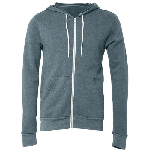 Unisex Sponge Fleece Full-Zip Hooded Sweatshirt