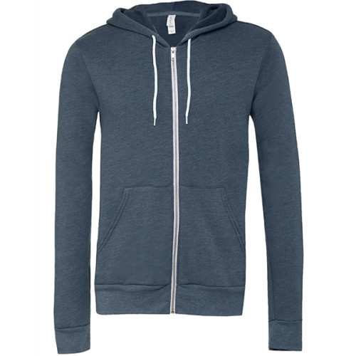 Unisex Sponge Fleece Full-Zip Hooded Sweatshirt
