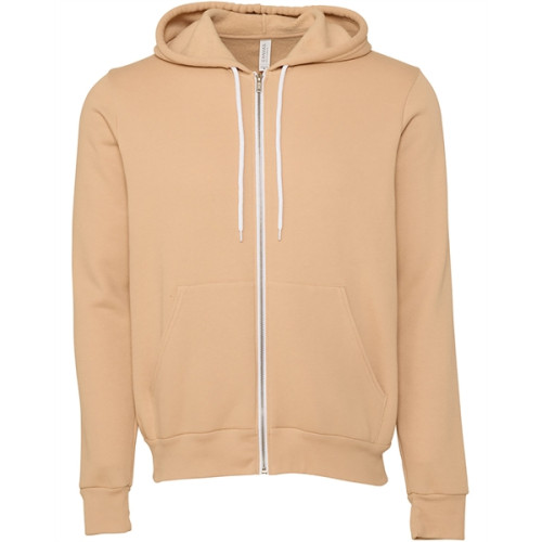 Unisex Sponge Fleece Full-Zip Hooded Sweatshirt