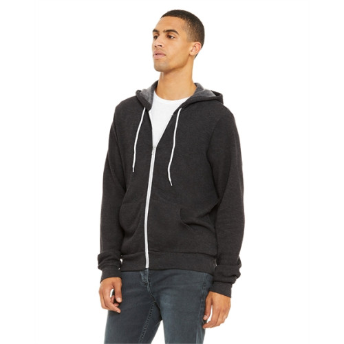 Unisex Sponge Fleece Full-Zip Hooded Sweatshirt