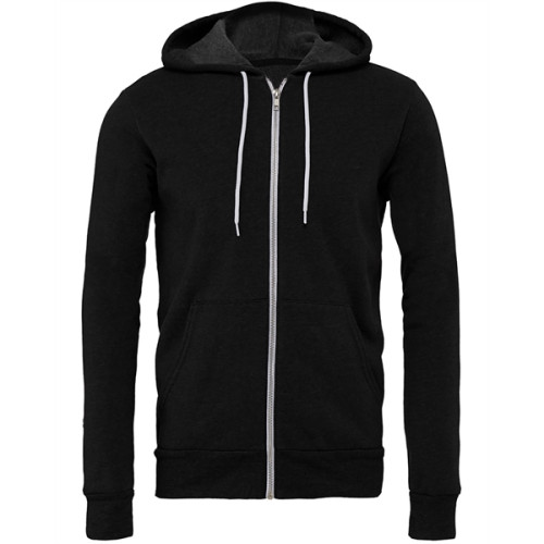 Unisex Sponge Fleece Full-Zip Hooded Sweatshirt
