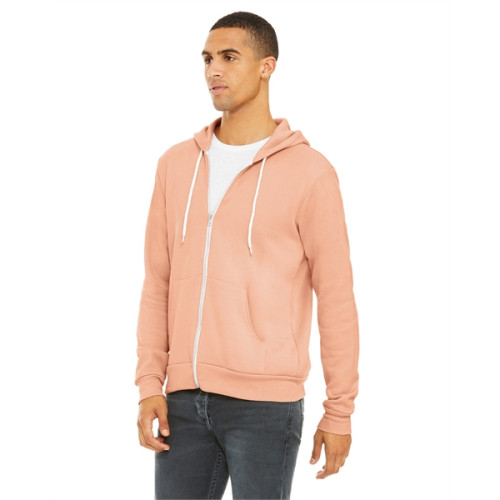 Unisex Sponge Fleece Full-Zip Hooded Sweatshirt