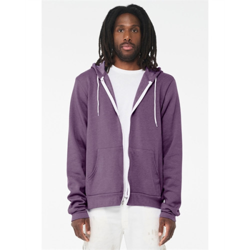 Unisex Sponge Fleece Full-Zip Hooded Sweatshirt