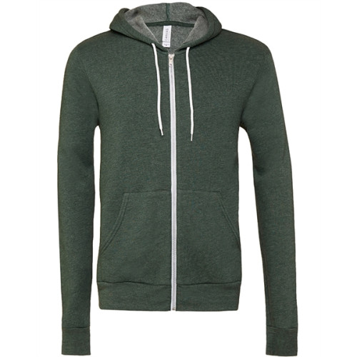 Unisex Sponge Fleece Full-Zip Hooded Sweatshirt