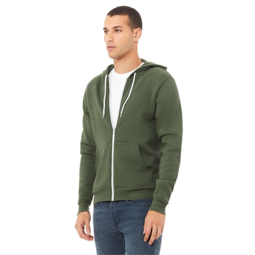 Unisex Sponge Fleece Full-Zip Hooded Sweatshirt