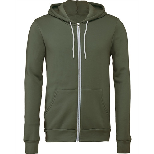 Unisex Sponge Fleece Full-Zip Hooded Sweatshirt