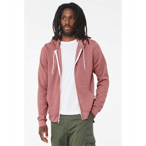 Unisex Sponge Fleece Full-Zip Hooded Sweatshirt