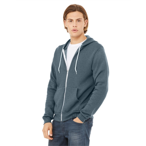 Unisex Sponge Fleece Full-Zip Hooded Sweatshirt