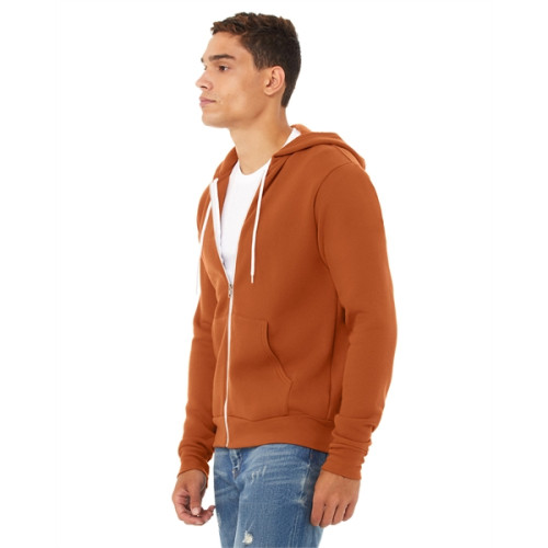 Unisex Sponge Fleece Full-Zip Hooded Sweatshirt