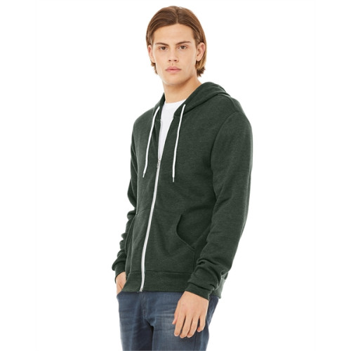 Unisex Sponge Fleece Full-Zip Hooded Sweatshirt