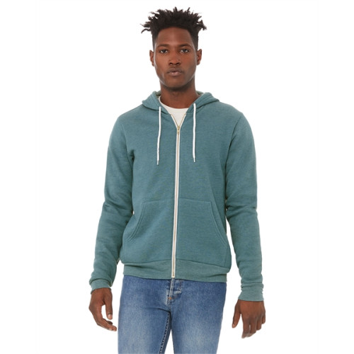 Unisex Sponge Fleece Full-Zip Hooded Sweatshirt