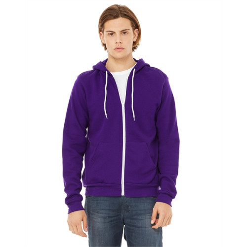 Unisex Sponge Fleece Full-Zip Hooded Sweatshirt