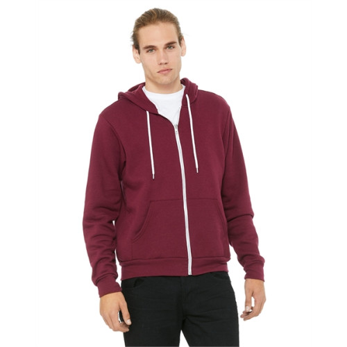 Unisex Sponge Fleece Full-Zip Hooded Sweatshirt