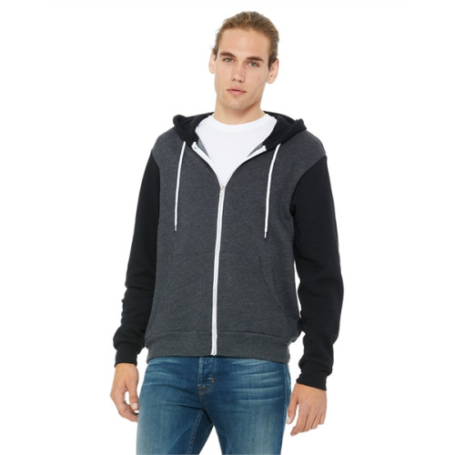 Unisex Sponge Fleece Full-Zip Hooded Sweatshirt