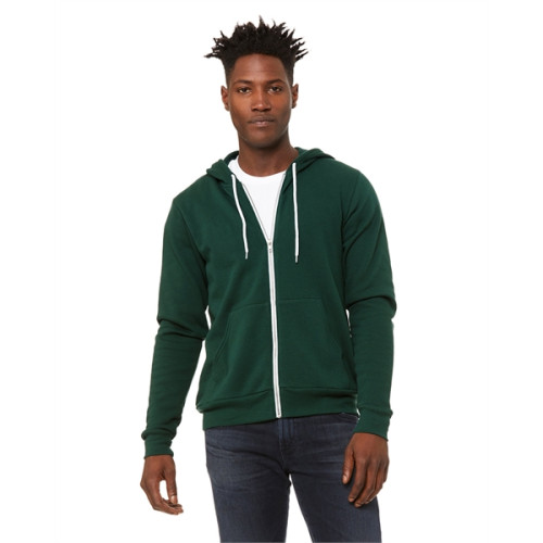 Unisex Sponge Fleece Full-Zip Hooded Sweatshirt