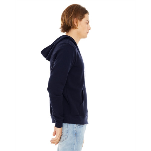 Unisex Sponge Fleece Full-Zip Hooded Sweatshirt