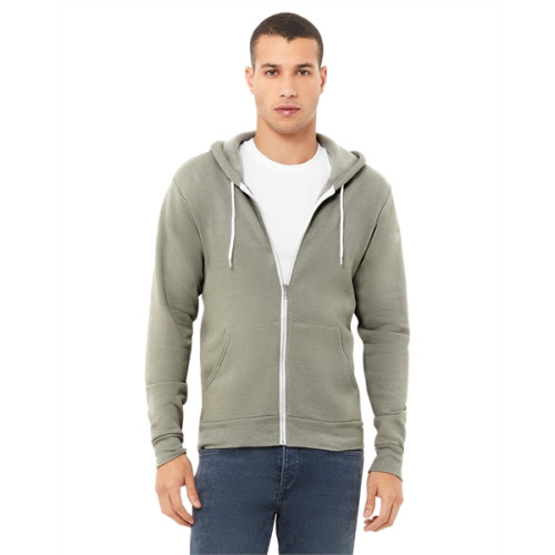 Unisex Sponge Fleece Full-Zip Hooded Sweatshirt