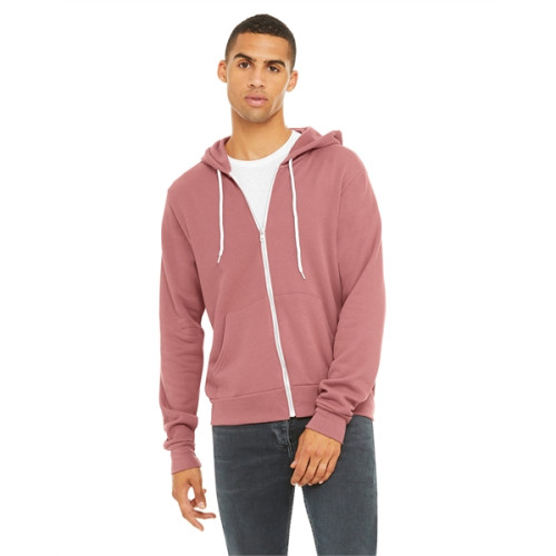 Unisex Sponge Fleece Full-Zip Hooded Sweatshirt