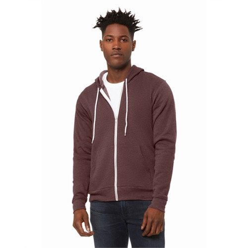 Unisex Sponge Fleece Full-Zip Hooded Sweatshirt