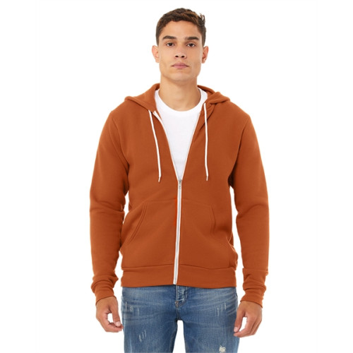 Unisex Sponge Fleece Full-Zip Hooded Sweatshirt