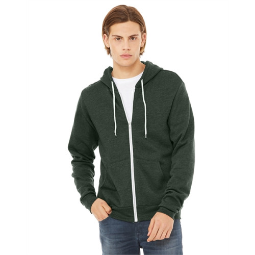 Unisex Sponge Fleece Full-Zip Hooded Sweatshirt