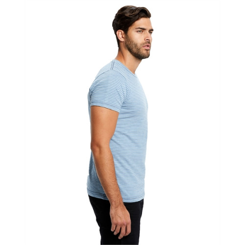 US Blanks Men's 6 oz. True Indigo Striped Crew