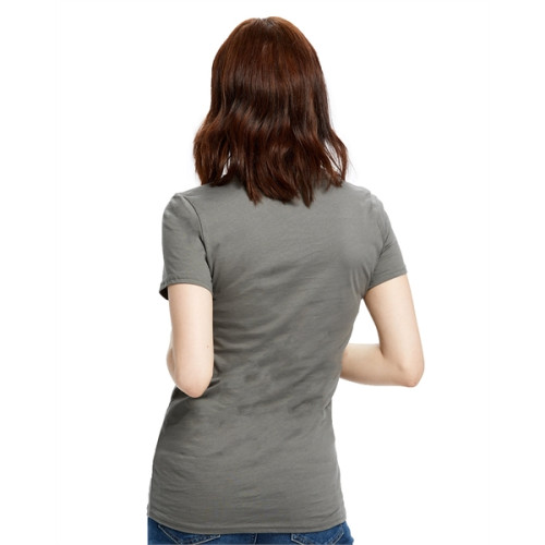 Ladies' Made in USA Short-Sleeve V-Neck T-Shirt
