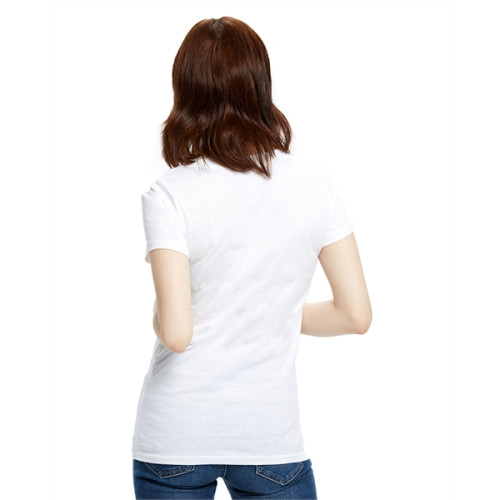 Ladies' Made in USA Short-Sleeve V-Neck T-Shirt