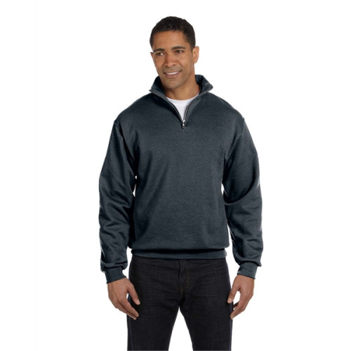 Adult NuBlend® Quarter-Zip Cadet Collar Sweatshirt
