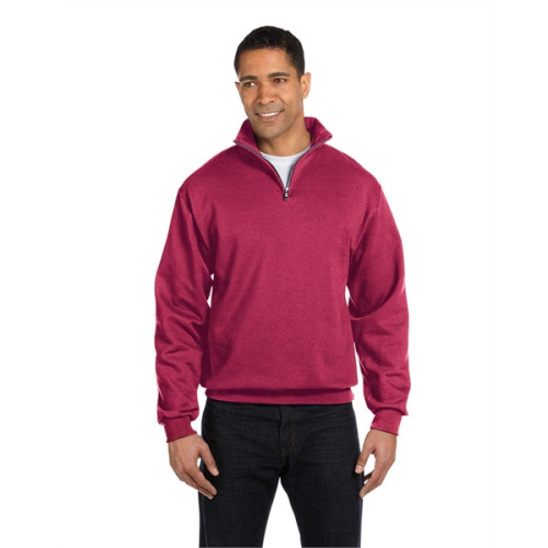 Adult NuBlend® Quarter-Zip Cadet Collar Sweatshirt
