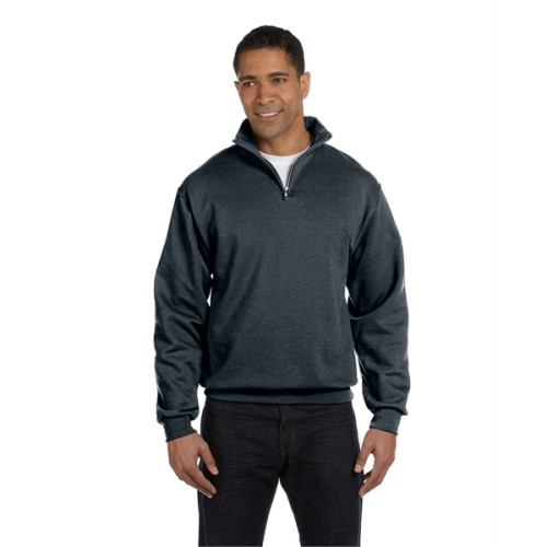 Adult NuBlend® Quarter-Zip Cadet Collar Sweatshirt