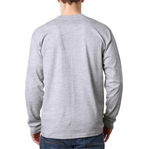Adult 6.1 oz., 100% Cotton Long Sleeve Pocket T-Shirt