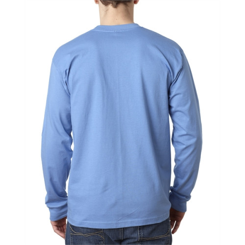 Adult 6.1 oz., 100% Cotton Long Sleeve Pocket T-Shirt