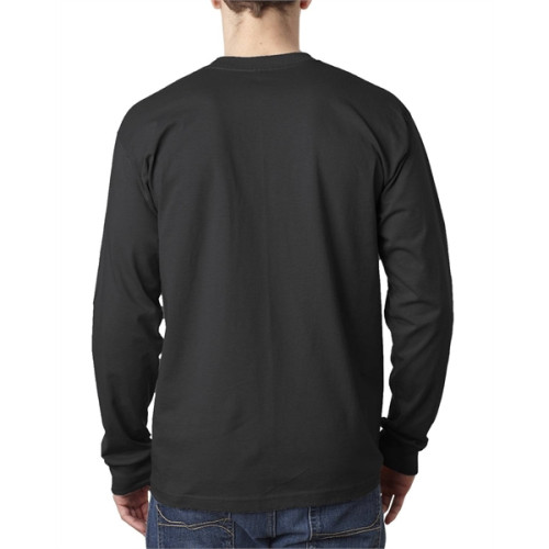 Adult 6.1 oz., 100% Cotton Long Sleeve Pocket T-Shirt