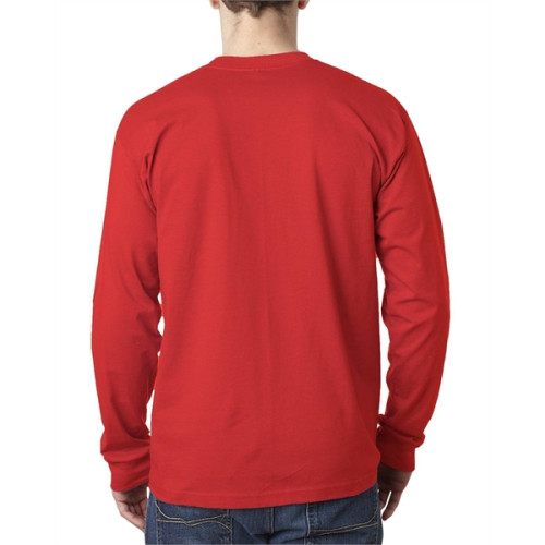 Adult 6.1 oz., 100% Cotton Long Sleeve Pocket T-Shirt