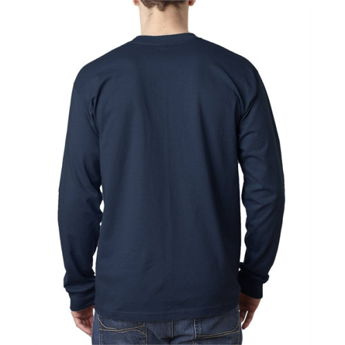 Adult 6.1 oz., 100% Cotton Long Sleeve Pocket T-Shirt