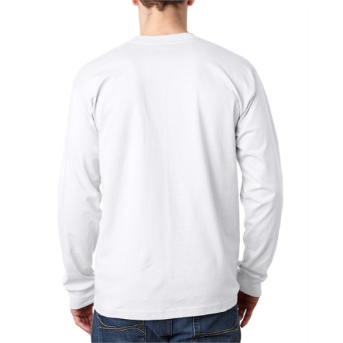 Adult 6.1 oz., 100% Cotton Long Sleeve Pocket T-Shirt