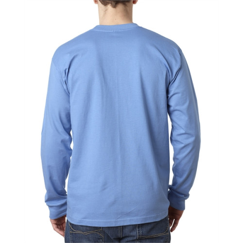 Adult 6.1 oz., 100% Cotton Long Sleeve Pocket T-Shirt