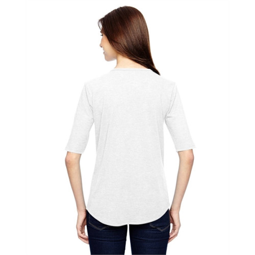 Anvil Ladies' Triblend Deep Scoop 1/2-Sleeve T-Shirt