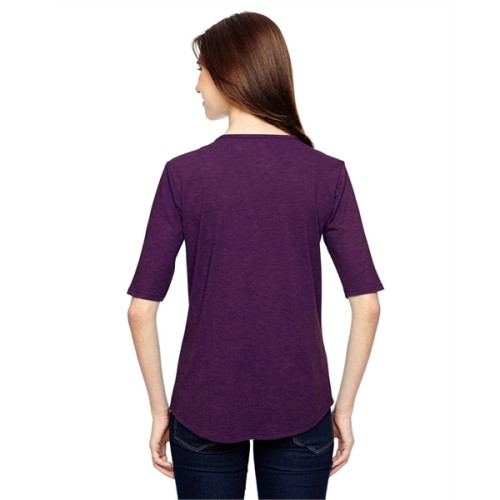 Anvil Ladies' Triblend Deep Scoop 1/2-Sleeve T-Shirt