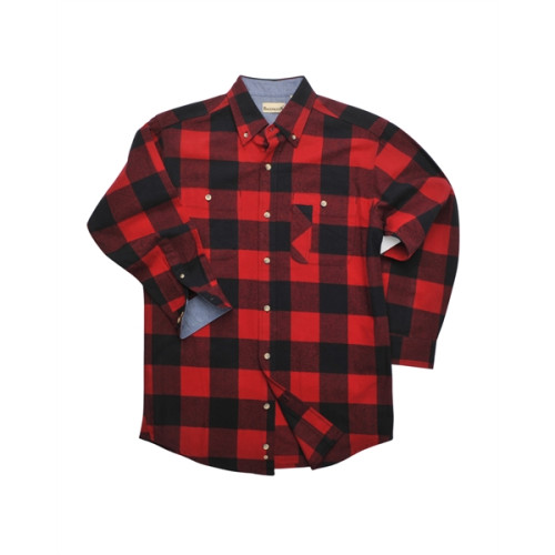 Backpacker Men's Yarn-Dyed Long-Sleeve Brushed Flannel