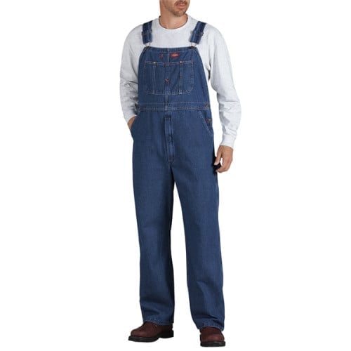 Dickies Unisex Stonewashed Indigo Denim Bib Overall