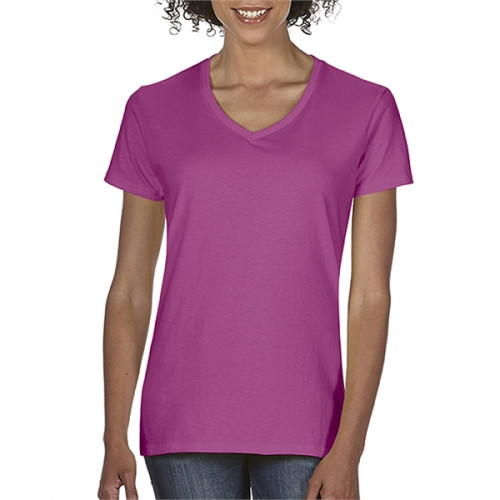 Ladies' Midweight V-Neck T-Shirt