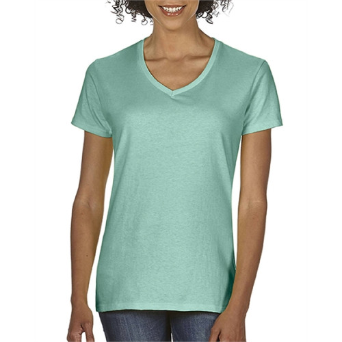 Ladies' Midweight V-Neck T-Shirt