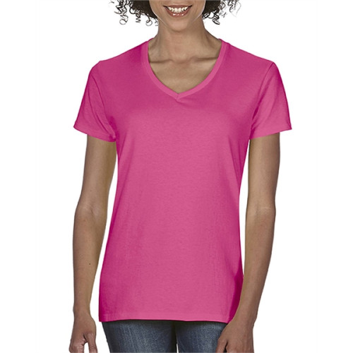 Ladies' Midweight V-Neck T-Shirt