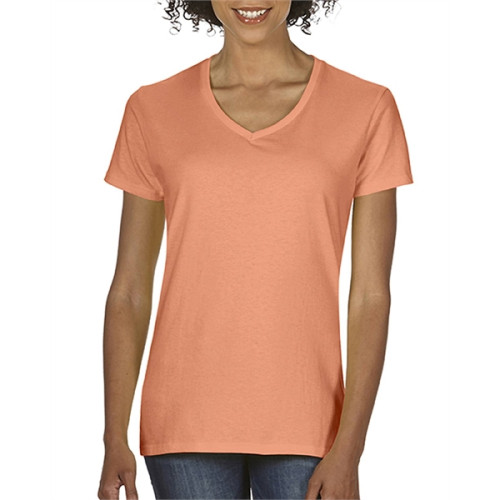 Ladies' Midweight V-Neck T-Shirt