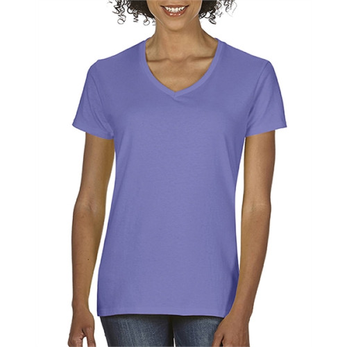 Ladies' Midweight V-Neck T-Shirt