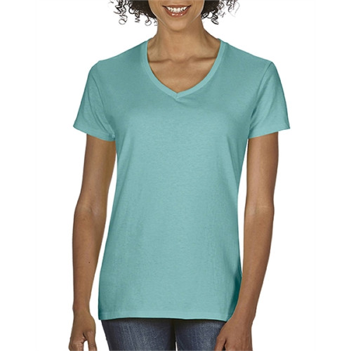 Ladies' Midweight V-Neck T-Shirt